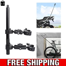 Sturdy Motorcycle Handlebar Clamp and 61-Inch Selfie Stick for Stunning Footage