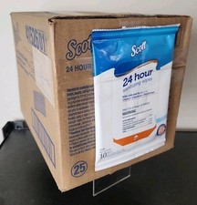 Scott Travel Sanitizing Wipes 24 Hour Sanitizing Wipes, 50 packs of 10. 500ct