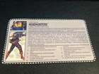 gi joe lot File Card 1993 Headhunters Excellent Condition