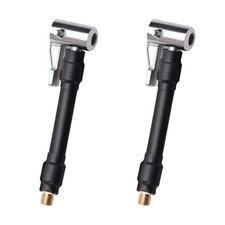 2PCs Air Inflator Hose Adapter 4.72" inflators hose adapter 2pcs, Black