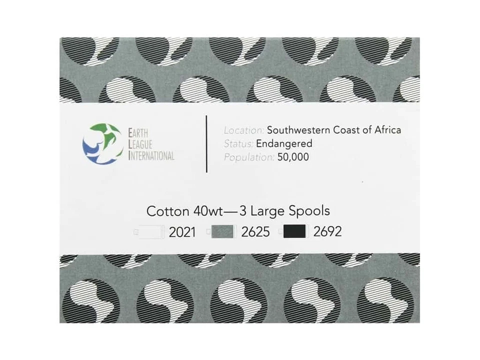 Mako Cotton Color Builders - 40 wt. - African Penguin Black/White 3 pc. - Image 2 of 3