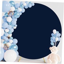 7.2FT Round Backdrop Cover Round Arch Covers Backdrop 7.2ft Navy Blue