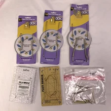 Lot of 6 Plate Hanger Variety of Sizes 3.5" to 14" Wall Decorative Plate READ