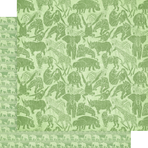GRAPHIC 45 "WILD AND FREE" PAPER BUNDLE- ANIMALS RETIRED SCRAPJACK'S PL - Picture 12 of 12