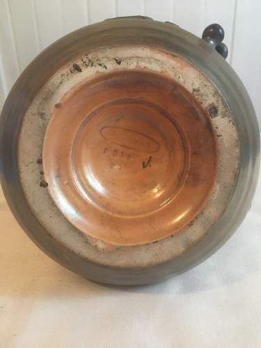 Amphora Teplitz Figur Trauben Vase Keramik 1900er Österreich Eduard Stellmacher P16 - Bild 8 von 12