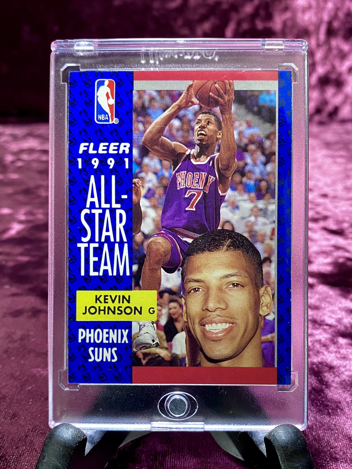 Kevin Johnson 1991 Fleer #210 Phoenix Suns NBA All-Star Legends Jersey Cal Kidd