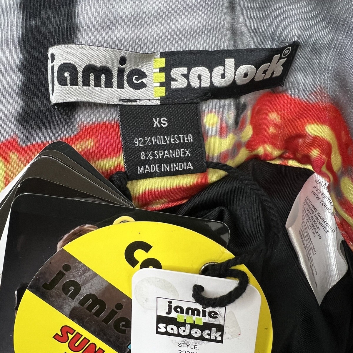 Jamie Sadock Skort Skirt Size XS Tie Dye Athletic Pleated Zip