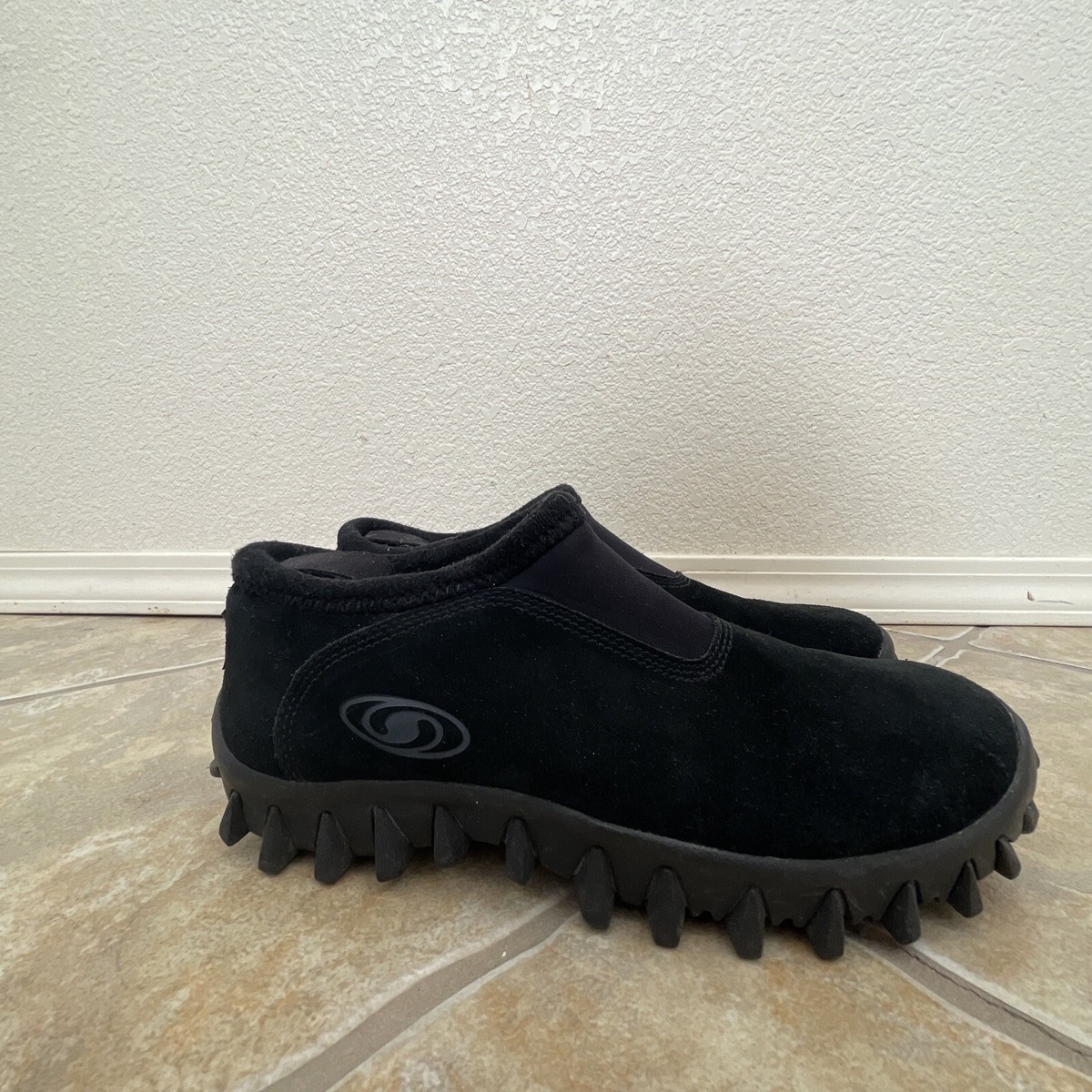 Vintage Salomon Contagrip Slip On SnowClogs Womens Sz 10 Black