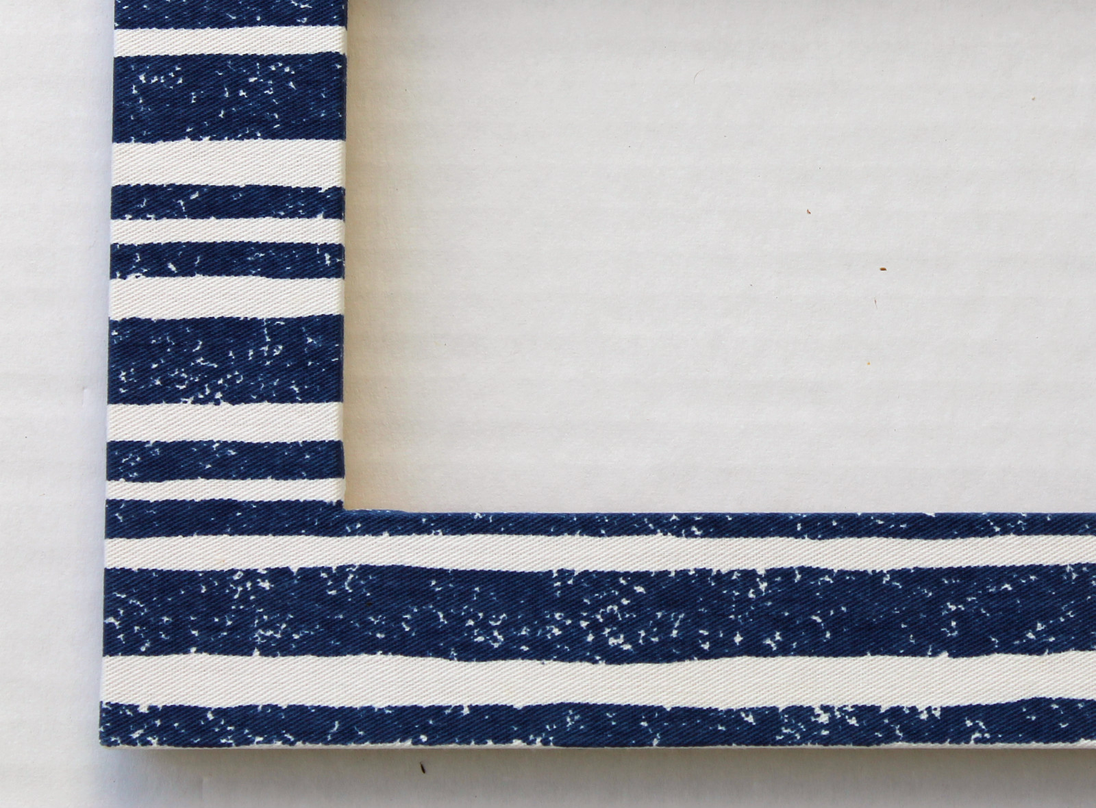 Cadre photo 13x18 bois et tissu fabriqué en Bretagne au style marine