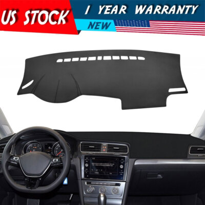 Leather Dashmat Dash Cover Dashboard Mat Car Pad For Volkswagen Golf 2013-19=