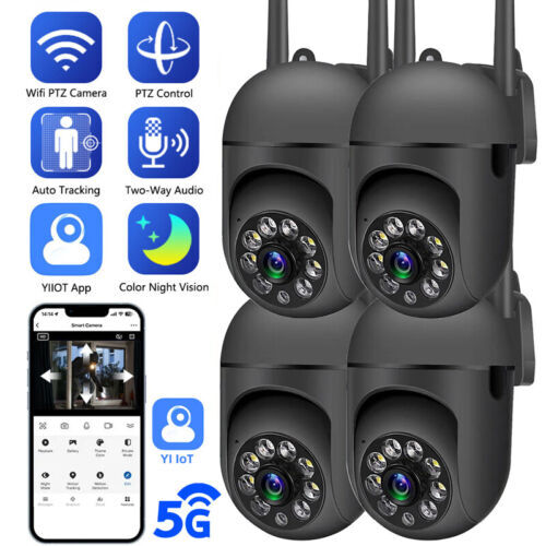 1-4Pack Wireless 5G WiFi Security Camera System Smart Outdoor Night Vision 1080P