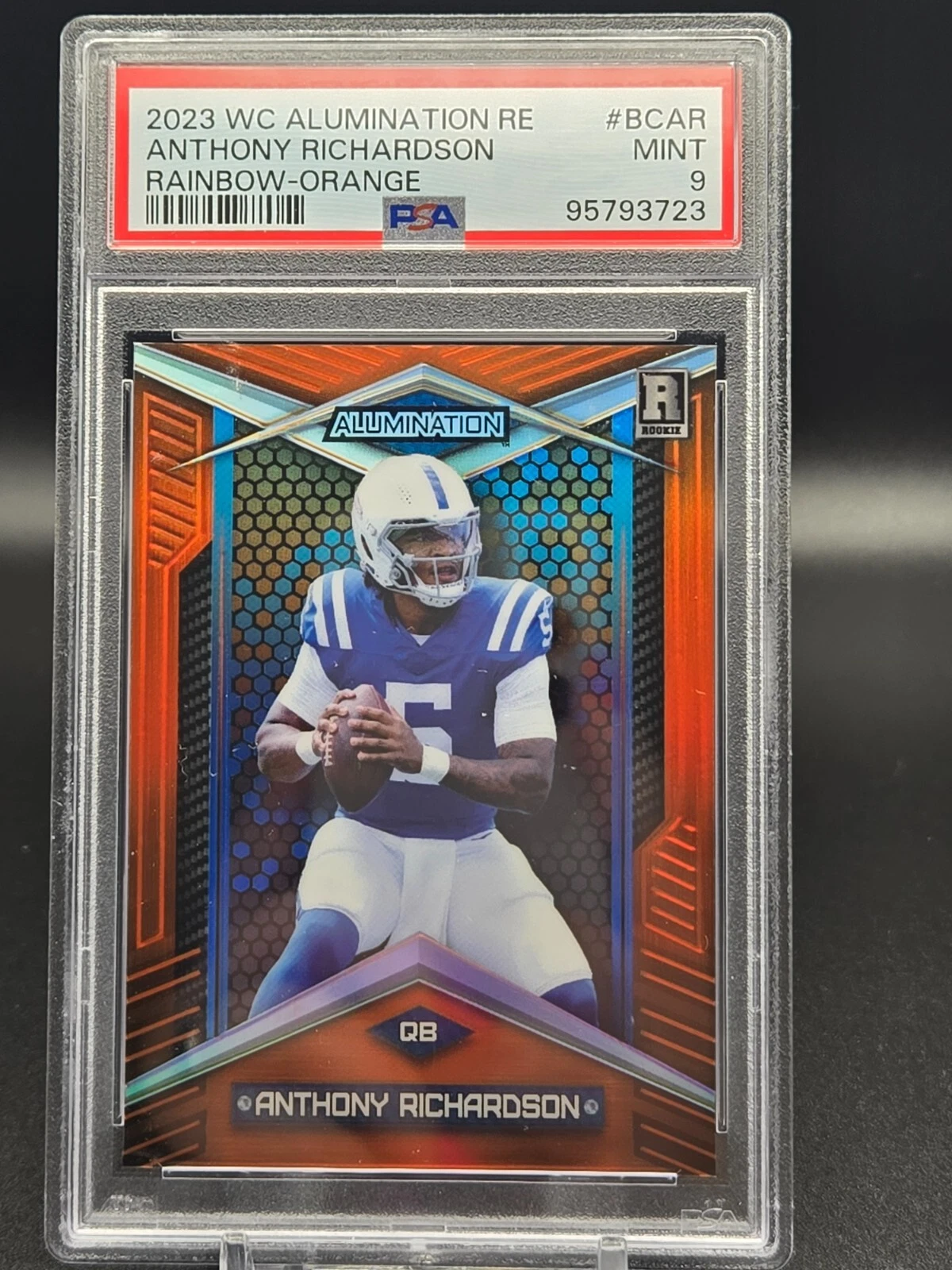 Anthony Richardson Wild Card Alumination Rookie Edition #BCAR Rainbow-Orange