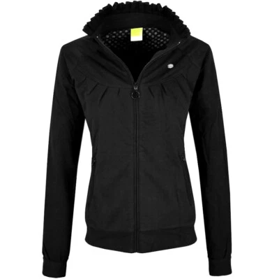 Adidas NEO Damen Trainingsjacke Sweatjacke Übergang Jacke Rüsche schwarz M L XL - Bild 1 von 4