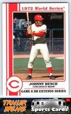2021 Topps Heritage #72WS-8 Johnny Bench 1972 World Series Highlights