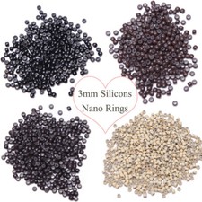 400pcs Nano Ring Nano Beads For Nano Human Hair Extensions 3mm 1.4mm 2mm US