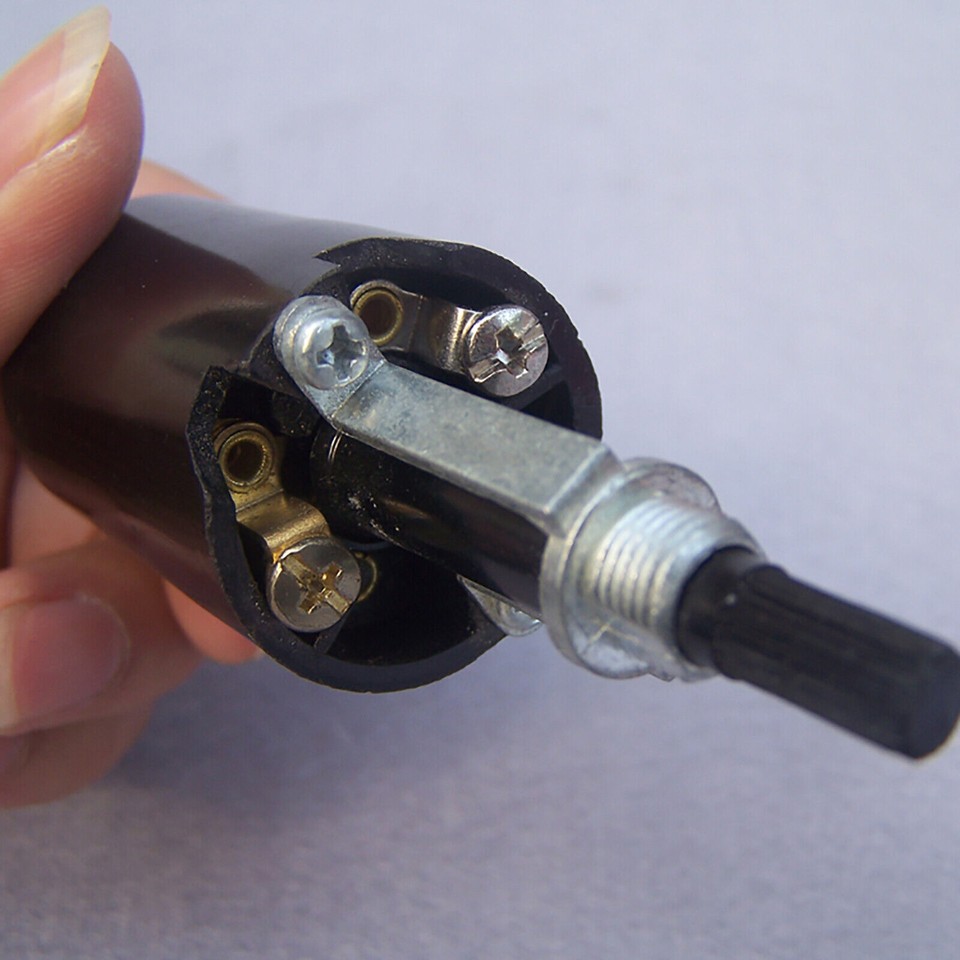 On/Off Light Lamp Rotary Knob Switch Long Bottom Turn Socket E27 Repair ...
