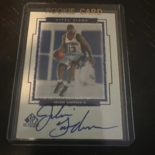 1999-00 SP Top Prospects Vital Signs #JG JELANI GARDNER  Auto Pepperdine Waves