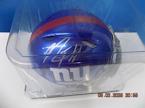 Rodney Hampton Autographed Signed New York Giants Mini Helmet COA Beckett - Picture 3 of 8