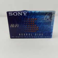SONY Hi Fi 60 Minute Normal Bias Type 1 Cassette Tape