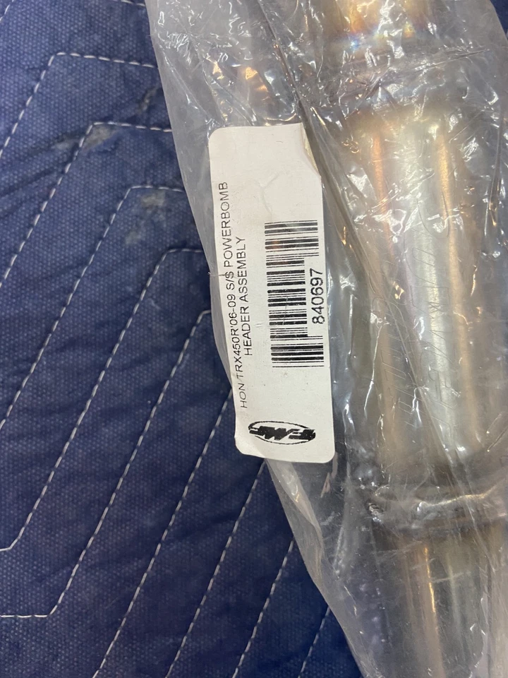 Tubo de cabezal de acero inoxidable FMF PowerBomb 06+ Honda Sportrax TRX450R 450R 041223 Foto 3 de 3