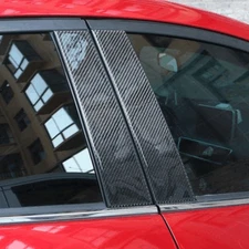 Piano Carbon fiber Pillar Posts for BMW 3-Series 2006-11 E90 6pc Door Trim Cover