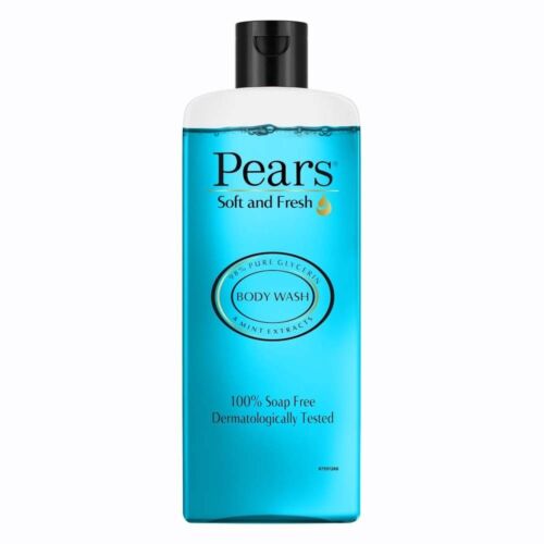 Pears Soft & Fresh Body Wash 250 ml With Glycerin & Fresh Mint Shower Gel Pack 1 - Afbeelding 1 van 6