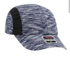 BLUE PERFORMANCE RUNNING HAT CAP GYM ADJUSTABLE 6 PANEL LOW JERSEY KNIT