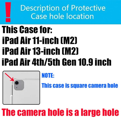 For iPad 5/6/7/8/9/10/11th Mini Air 11" 13" Smart Leather Case Shockproof Cover - Picture 2 of 106