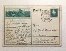 Bavaria Rothenburg ob der Tauber Krummhubel 1930 Germany Postal Card