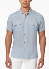  49 INC International Concepts Men's Embroidered Bird Shirt,Lightning, Size XL