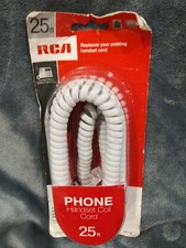 New RCA 25 Foot Telephone Handset Length Coil Cord for Work Office Home TP282WR