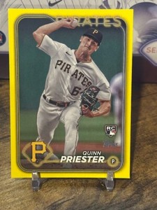 2024 Topps Series 1 Quinn Priester RC Yellow Parallel Pirates #93