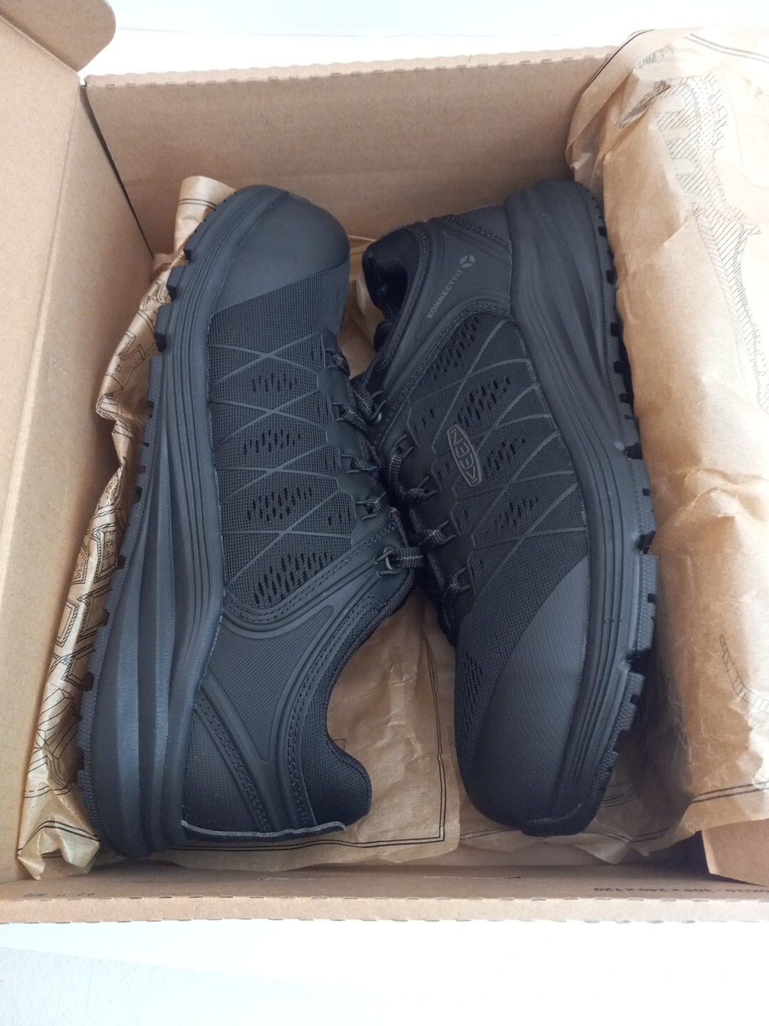 SNEAKER DA LAVORO KEEN UTILITY DA DONNA US 8 M VISTA ENERGY PUNTA IN CARBONIO NERE CORVO NUOVE CON SCATOLA