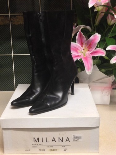 MILANA Italian-made high heel booties, EU 36.5 - Picture 3 of 4