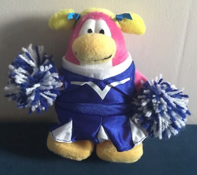 Disney Club Penguin Blue and White Cheerleader Jakks Pacific Series 3 / No Coin