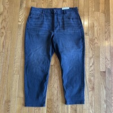 American Eagle Stretch Curvy Mom Jean Womens Size 20 Short Black Denim NEW