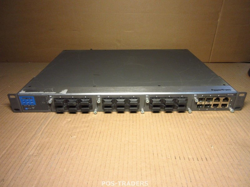 MOXA POWERTRANS PT-7728 PT-7728-F-HV-HV modular managed Ethernet network switch
