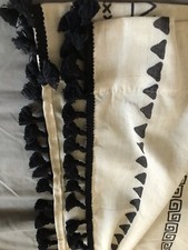 Pair Of Boho Curtains With Fringe 50x84