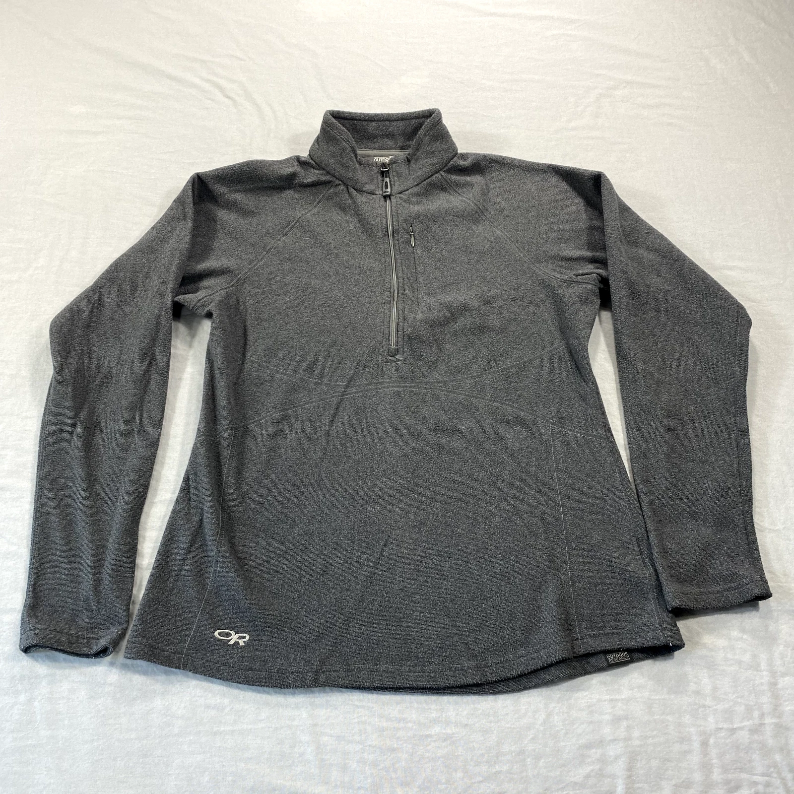 outdoor-research soleil pullover 1/4 zip fleece hiking sweater