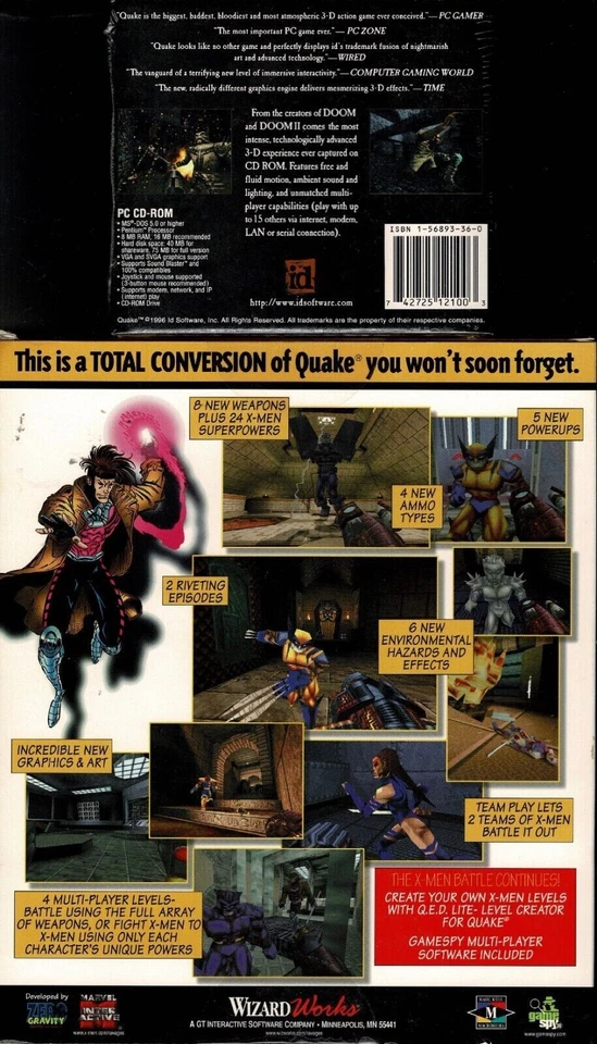 Quake and X-Men The Ravages of Apocalypse Pc Both New Full Version & Expansion - Image 2 of 2