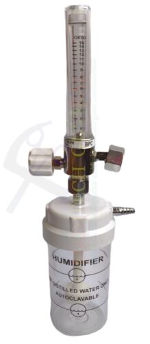 Umidificatore ossigeno (200 ml) con misuratore di portata BPC autoclavabile - Foto 1 di 3