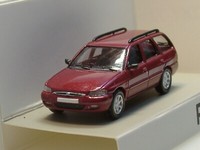 Premium Ford Escort Mk Vii Turnier, Dunkelrot Met. - Pcx 870467 - 1:87