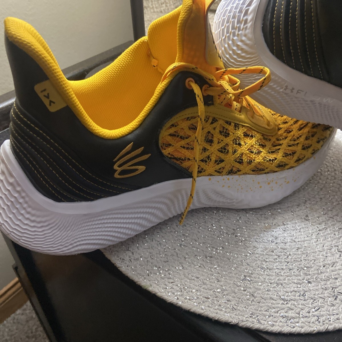 Under Armour Curry Flow 9 Steeltown Gold Yellow and Black Athletic Shoes US17 The Under Armour Curry 13 is Dropping in a Warriors-Friendly  main image 4