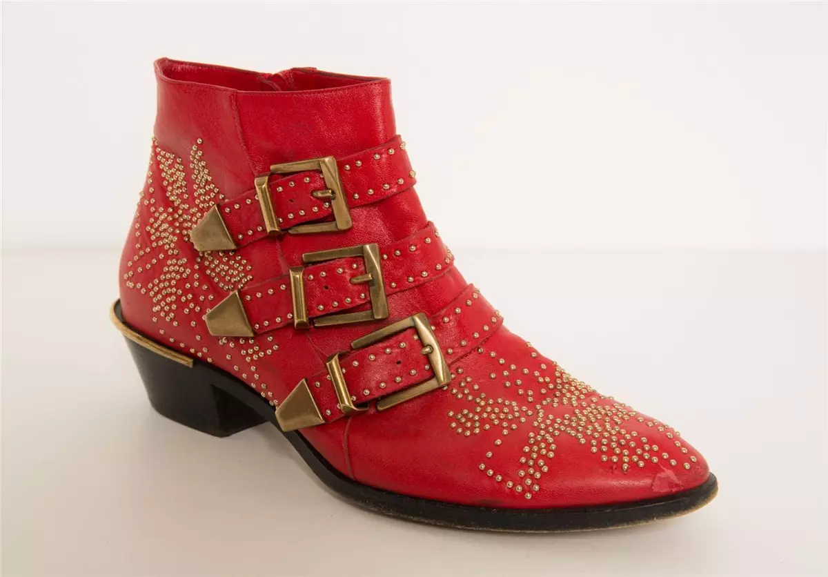 Chloe susanna boots best sale red