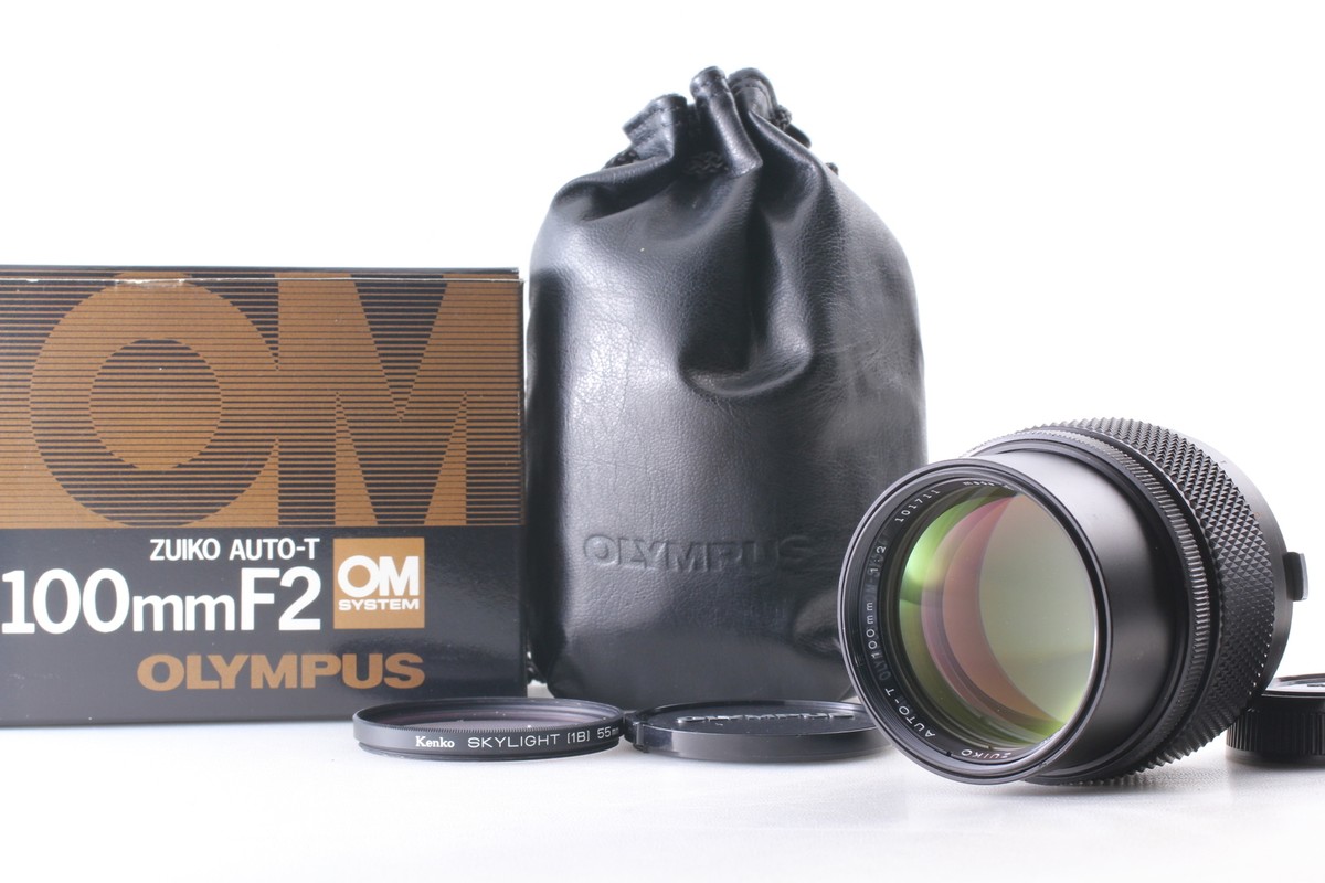 Late Olympus OM-SYSTEM ZUIKO AUTO-T 100mm f/2 Lens in Box