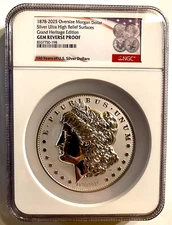 150 YEARS OF U.S. SILVER DOLLARS OVERSIZED 2025 NGC REVERSE PROOF MORGAN DOLLAR