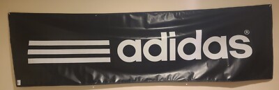 Black White Adidas Vinyl Store Advertising Double Sided Wall Banner 33