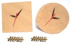 MDF Round or Square Clock Face Packs Bulk Packs of 10 Make Your Own Clock School