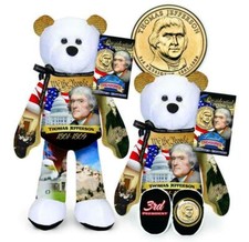 Thomas Jefferson Dollar Coin bear  3 in series of 36 by Limited Treasures