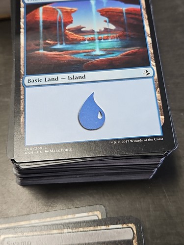 HUGE Lot x2100+ Magic The Gathering MTG Card Foil Commons Uncommons MOSTLY LANDS - Picture 9 of 19